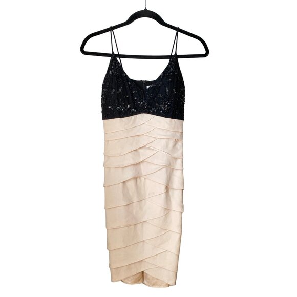 Vintage Y2K Beaded Ruffles Minidress - Picture 2 of 5